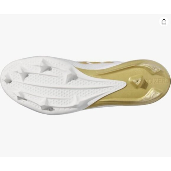 New! Size: 7 Men | ADIDAS Adizero Electric+ White/Gold IE3287 Football/Soccer - Picture 3 of 16